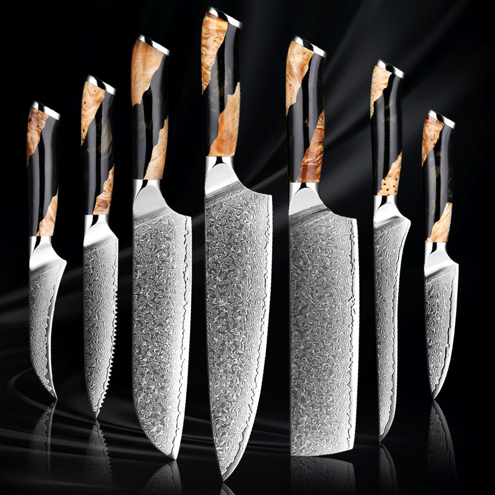 Damascus Steel Kitchen Professional Knives