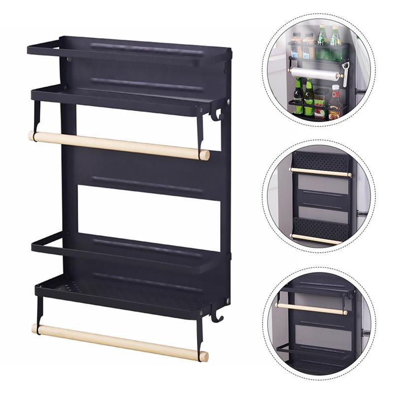 Kitchen storage refrigerator rack