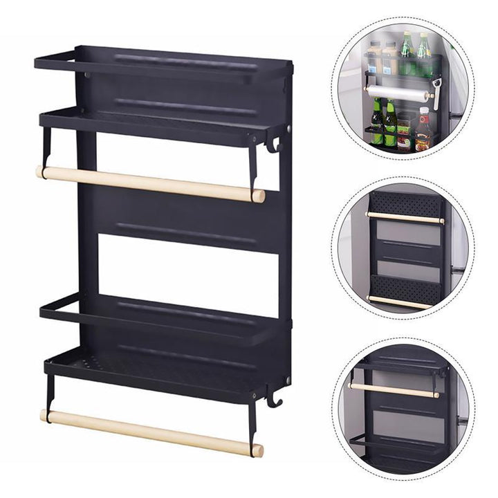 Kitchen storage refrigerator rack