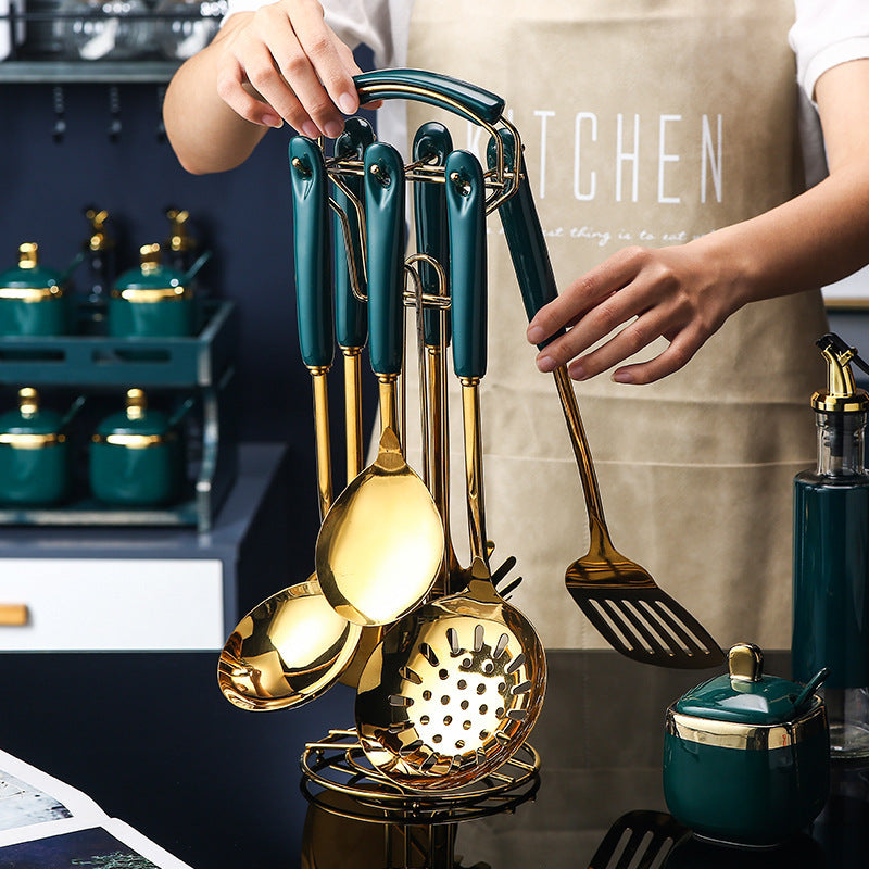 7 PCS Steel Silicone Kitchen Utensil