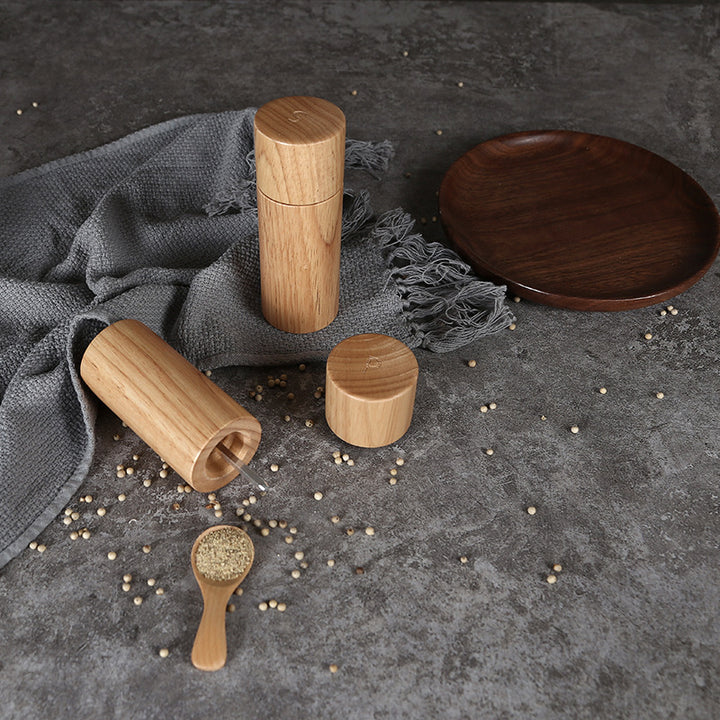 Oak Grinder Seasoning Bottle Kitchen Tools