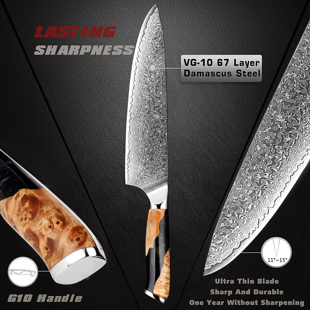 Damascus Steel Kitchen Professional Knives